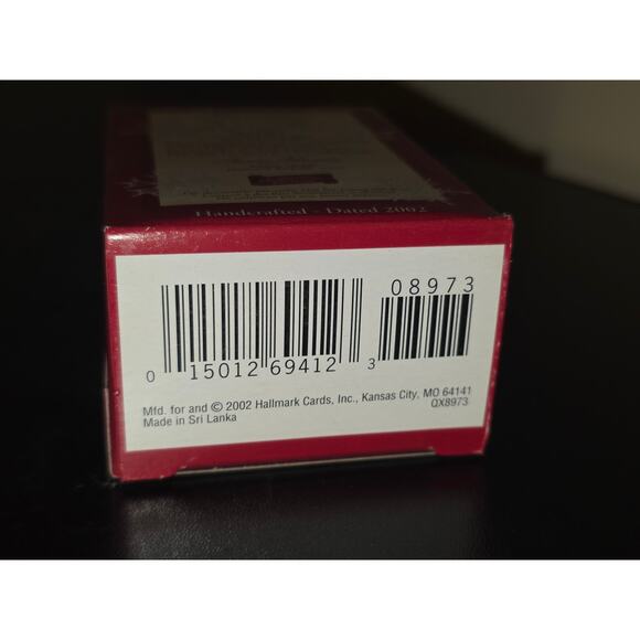 Hallmark Keepsake Christmas 2002 "Teacher" Book Worm Apple Ornament Ee1 - Picture 3 of 4